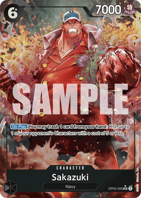 Sakazuki (Alternate Art) [Extra Booster: Memorial Collection]OP02-099