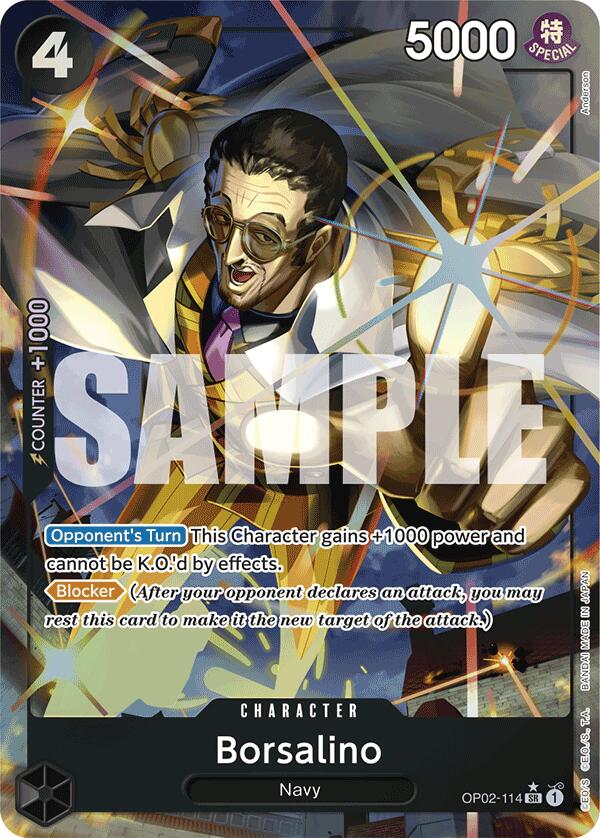 Borsalino (Alternate Art) [Extra Booster: Memorial Collection]OP02-114