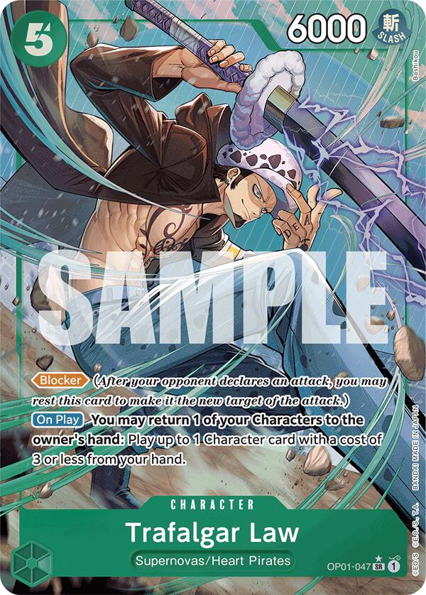 Trafalgar Law (Alternate Art) [Extra Booster: Memorial Collection]op01-047