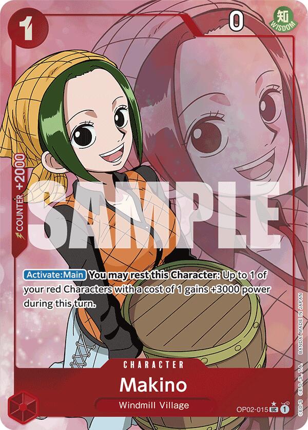 Makino (Alternate Art) [Premium Booster] OP02-015