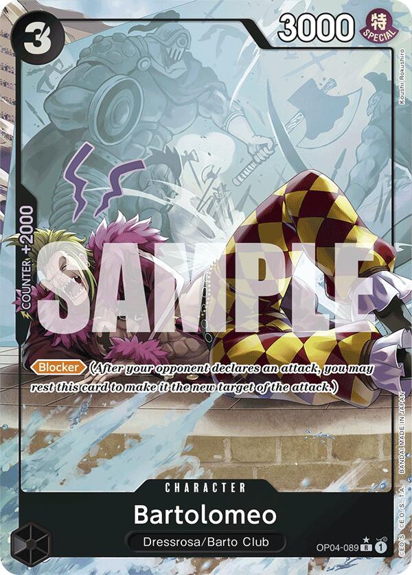 Bartolomeo (Full Art) [Premium Booster]OP04-089