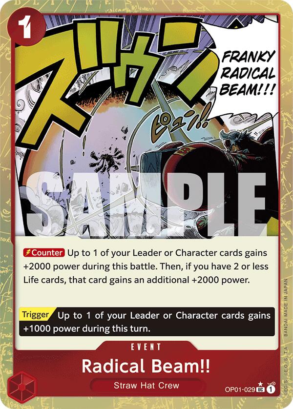 Radical Beam!! (Textured Foil) [Premium Booster -The Best-] OP01-029