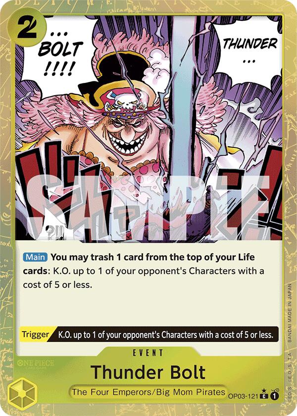 Thunder Bolt (Textured Foil) [Premium Booster -The Best-] OP03-121