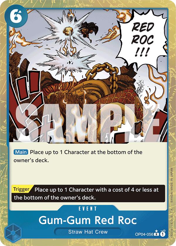 Gum-Gum Red Roc (Textured Foil) [Premium Booster -The Best-]OP04-056