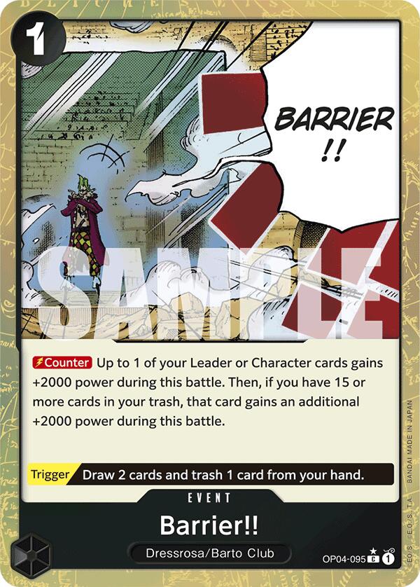 Barrier!! (Textured Foil) [Premium Booster -The Best-]OP04-095