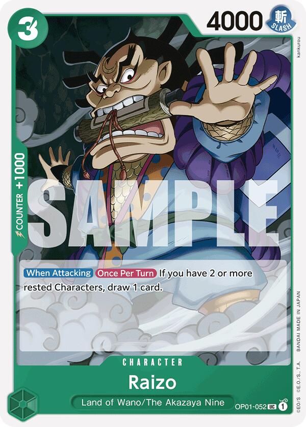 Raizo (Reprint) [Premium Booster -The Best-]OP01-052