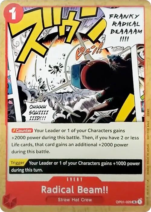 Radical Beam!! [One Piece Demo Deck Cards] OP01-029