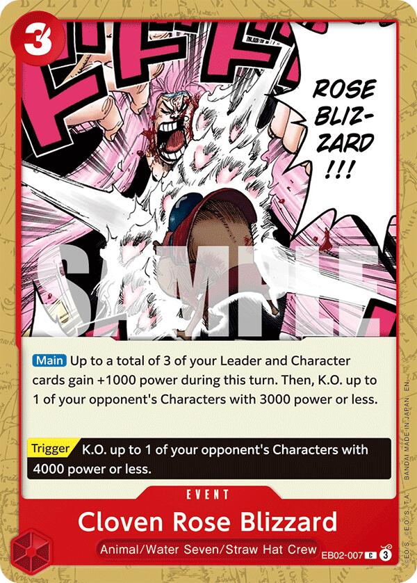 Cloven Rose Blizzard [Extra Booster: Anime 25th Collection] eb02-007