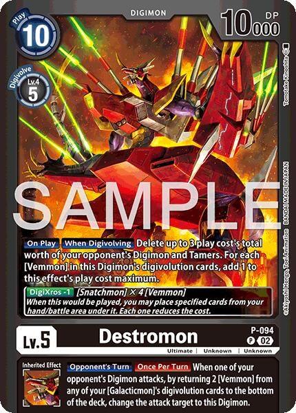 Destromon [P-094] - P-094 (Limited Card Pack -Billion Bullet-) [Digimon LIBERATOR Promos]