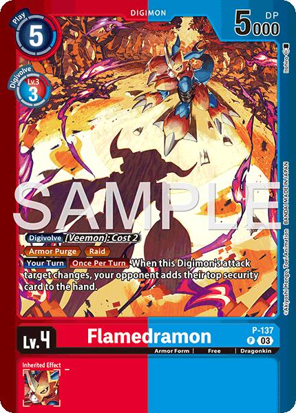 Flamedramon [P-137] (Limited Card Pack -Billion Bullet-) [Digimon LIBERATOR Promos]