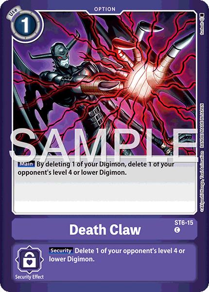 Death Claw [ST6-15] (Limited Card Pack -Billion Bullet-) [Starter Deck: Venomous Violet Promos]
