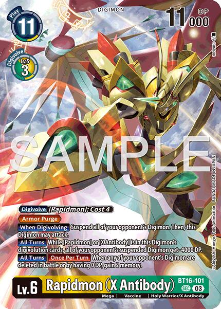 Rapidmon [BT16-101] (X Antibody) (Limited Card Pack -Billion Bullet-) [Beginning Observer Promos]