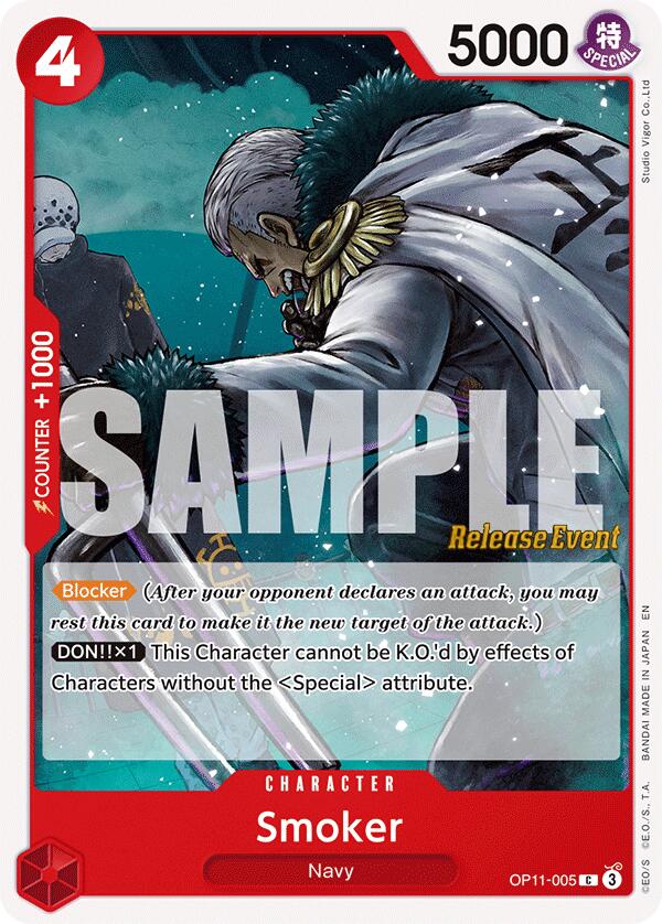 Smoker [A Fist of Divine Speed Release Event Cards] OP11-005