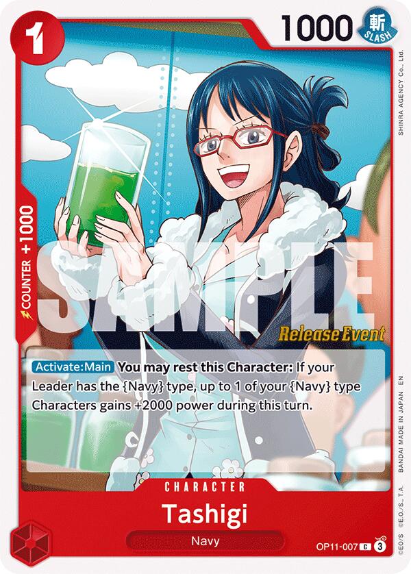 Tashigi [A Fist of Divine Speed Release Event Cards] OP11-007