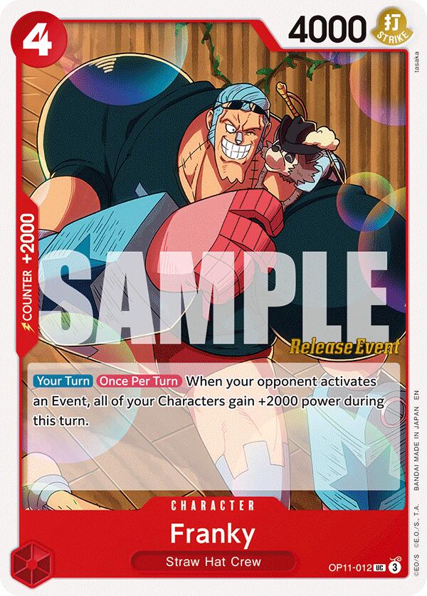 Franky [A Fist of Divine Speed Release Event Cards] OP11-012