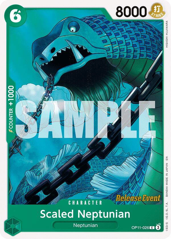 Scaled Neptunian [A Fist of Divine Speed Release Event Cards] OP11-026