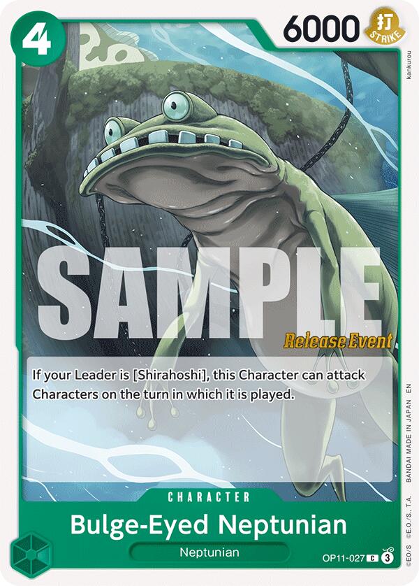 Bulge-Eyed Neptunian [A Fist of Divine Speed Release Event Cards] OP11-027