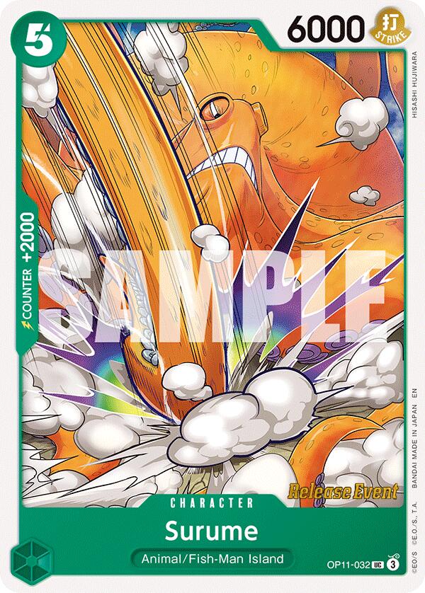 Surume [A Fist of Divine Speed Release Event Cards] OP11-032