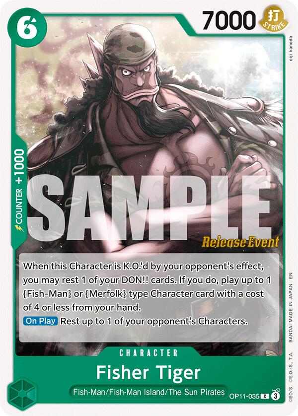 Fisher Tiger [A Fist of Divine Speed Release Event Cards] OP11-035