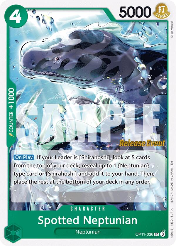 Spotted Neptunian [A Fist of Divine Speed Release Event Cards] OP11-036
