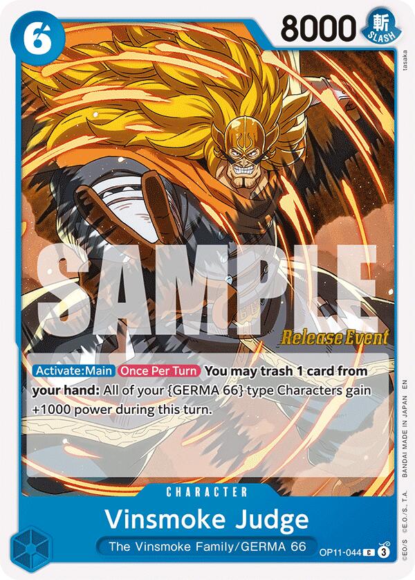Vinsmoke Judge [A Fist of Divine Speed Release Event Cards] OP11-044