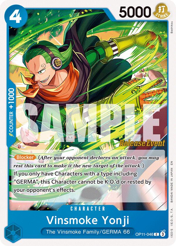 Vinsmoke Yonji [A Fist of Divine Speed Release Event Cards] OP11-046