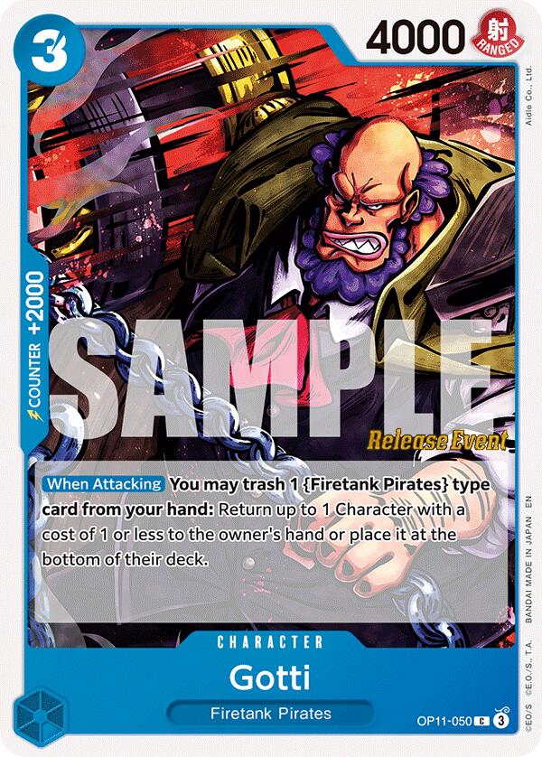 Gotti [A Fist of Divine Speed Release Event Cards] OP11-050