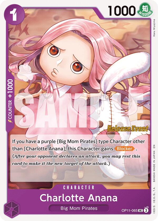 Charlotte Anana [A Fist of Divine Speed Release Event Cards] OP11-065