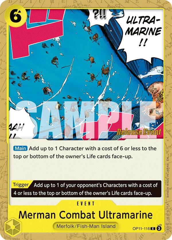 Merman Combat Ultramarine [A Fist of Divine Speed Release Event Cards] OP11-116