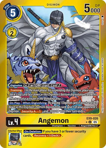 digimon credit card Angemon [EX9-026] (Limited Foil) [Versus Monsters] – Dungeon Comics & Cards