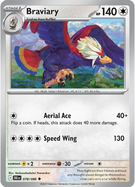 Braviary (078/086) [Scarlet & Violet: Black Flare]