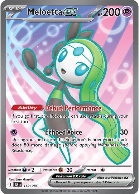 Meloetta ex (162/086) [Scarlet & Violet: Black Bolt]