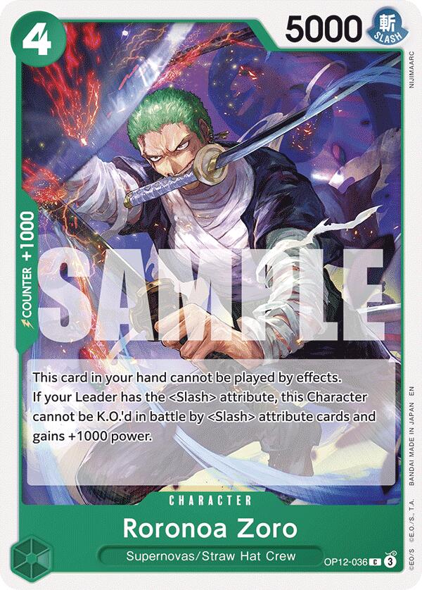 Roronoa Zoro [Legacy of the Master] op12-036