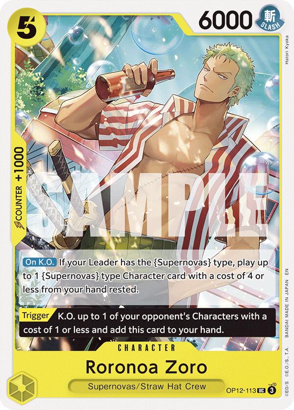 Roronoa Zoro [Legacy of the Master] op12-113