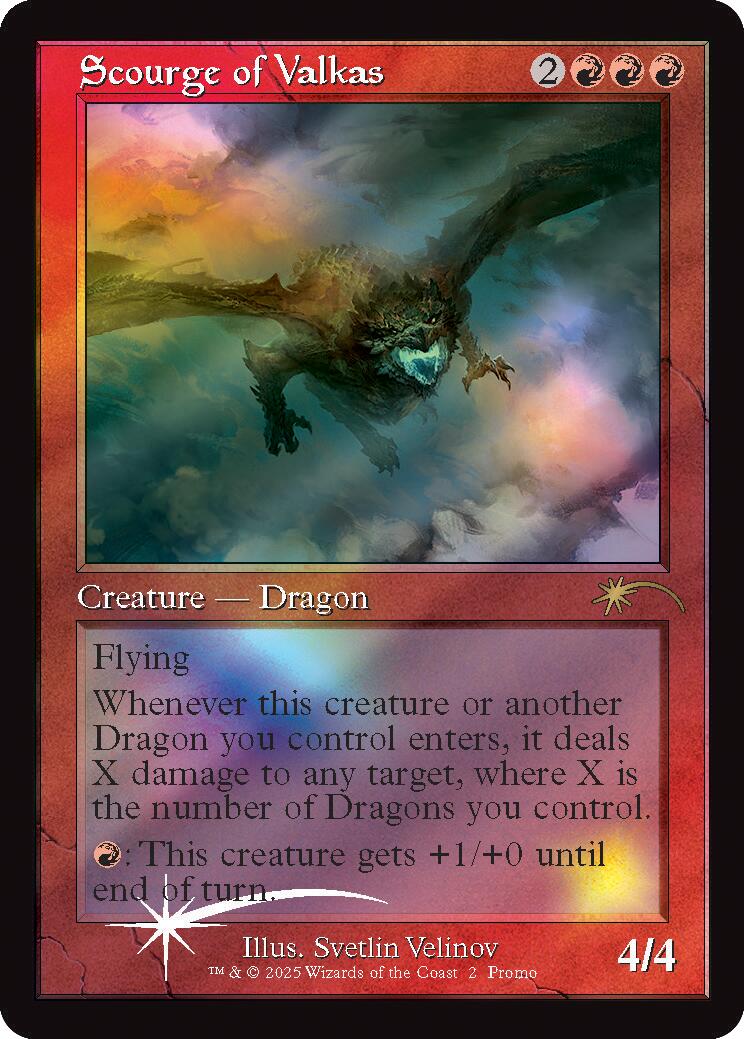 Scourge of Valkas (Retro Frame) [Secret Lair Drop Series]