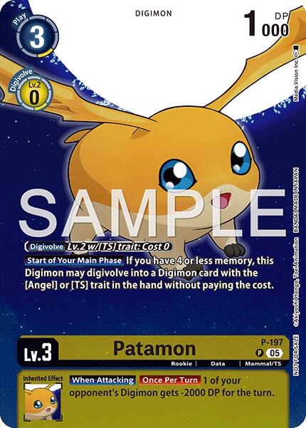 Patamon [P-197] (Digimon Story: Time Stranger Promo Pack) [Promotional Cards]