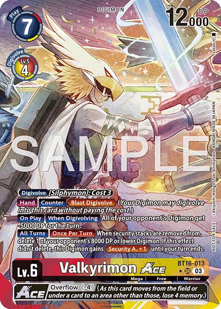 Valkyrimon ACE (Winner) [Hackers' Slumber Release Event Cards] BT16-013