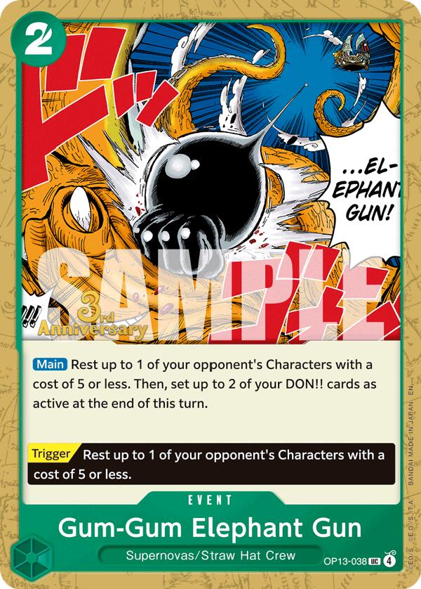 Gum-Gum Elephant Gun [Carrying On His Will: 1st Anniversary Tournament Cards]