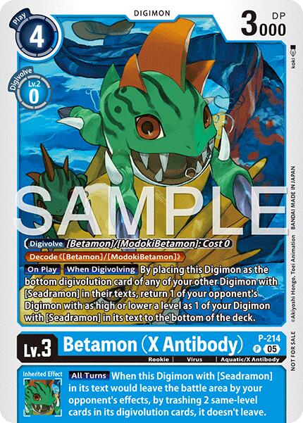 Betamon [P-214] (X Antibody) (Official Store Tournament 2026 Vol. 1) [Promotional Cards]
