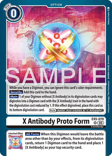 X Antibody Proto Form [EX5-070] (REPRINT) ADVANCED BOOSTER