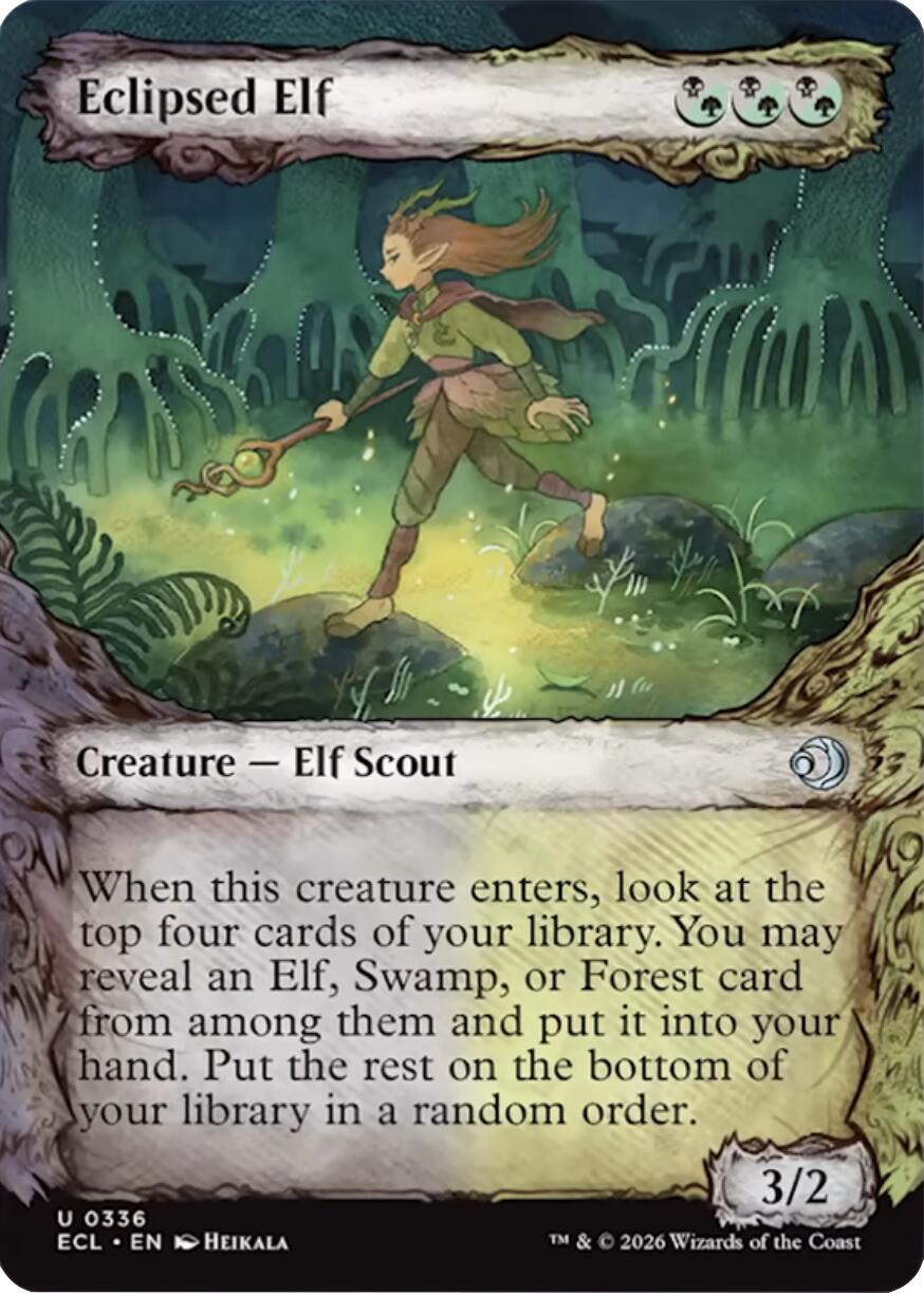 Eclipsed Elf (Showcase) [Lorwyn Eclipsed]