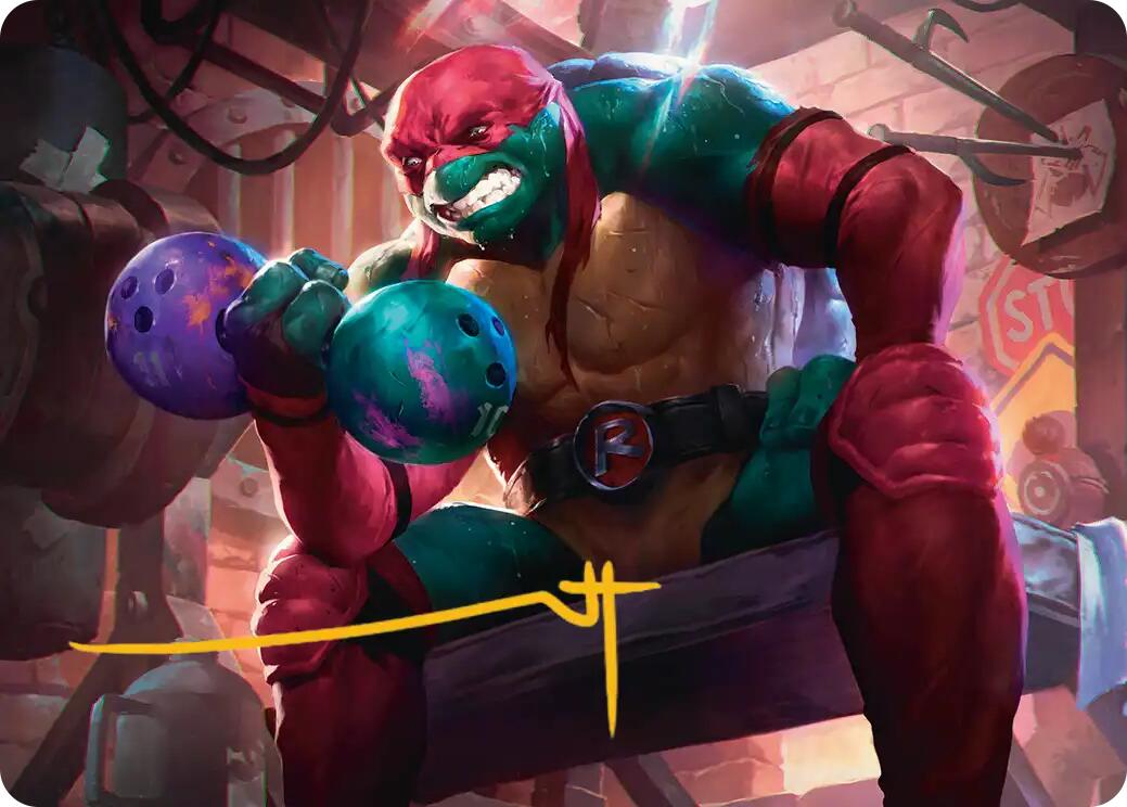Raphael, Tough Turtle Art Card (Gold-Stamped Signature) [Teenage Mutant Ninja Turtles Art Series]