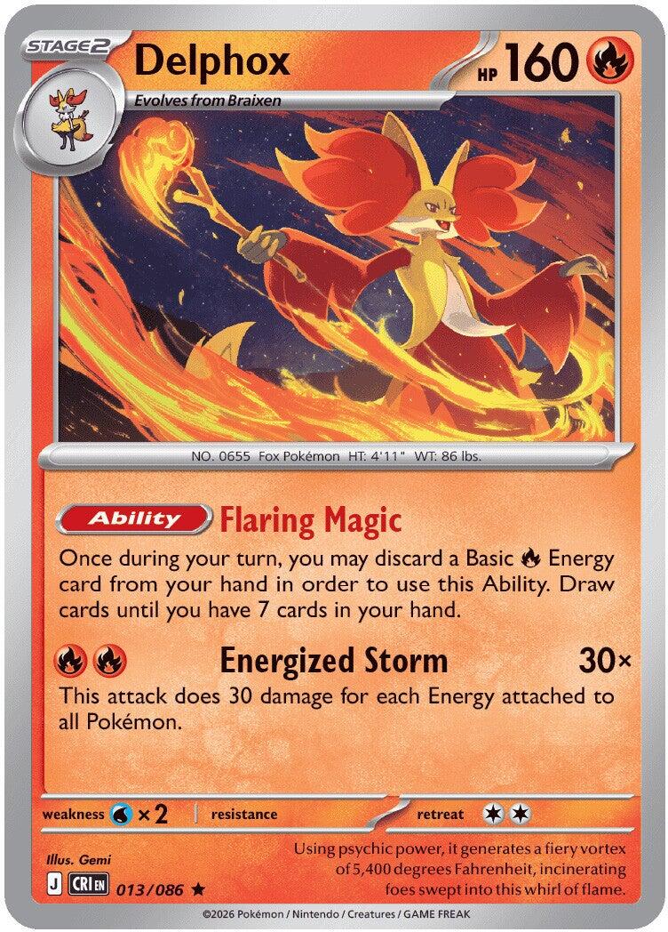 Delphox (013/086) (Deck Exclusive) [Mega Evolution: Chaos Rising]