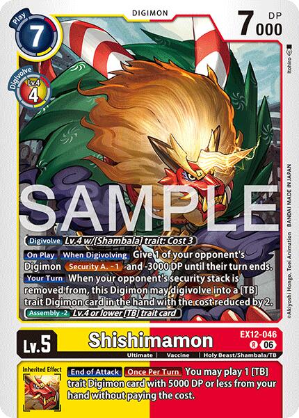 Shishimamon [EX12-046] [Digital World Shambala]