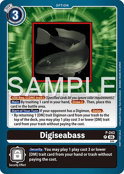 Digiseabass [P-243] (Official Store Tournament 2026 Vol. 3 Participant) [Promotional Cards]