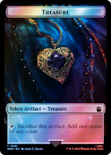 Soldier // Treasure (0061) Double-Sided Token (Surge Foil) [Doctor Who Tokens]