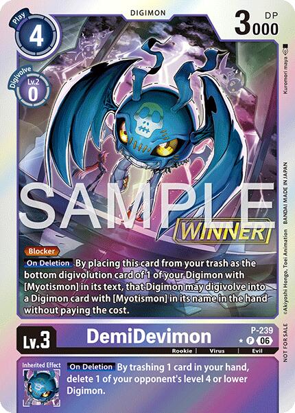 DemiDevimon [P-239] (Official Store Tournament 2026 Vol. 3 Winner) [Promotional Cards]