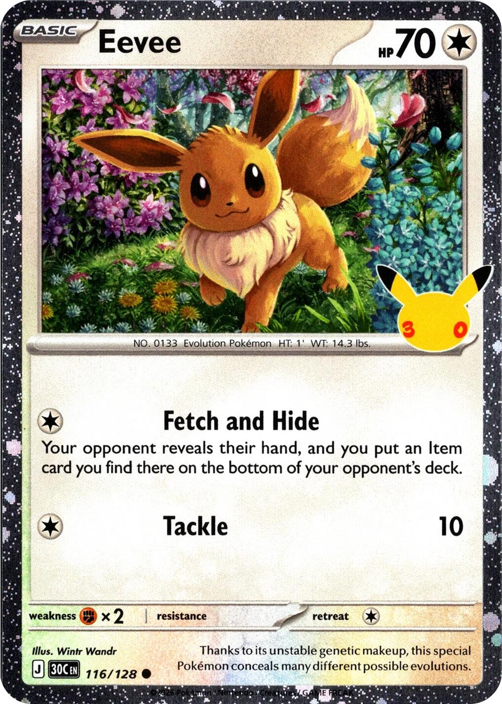 Eevee (116/128) (30th Celebration) [Mega Evolution: 30th Celebration]