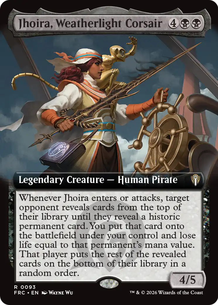 Jhoira, Weatherlight Corsair (Extended Art) [Reality Fracture Commander]
