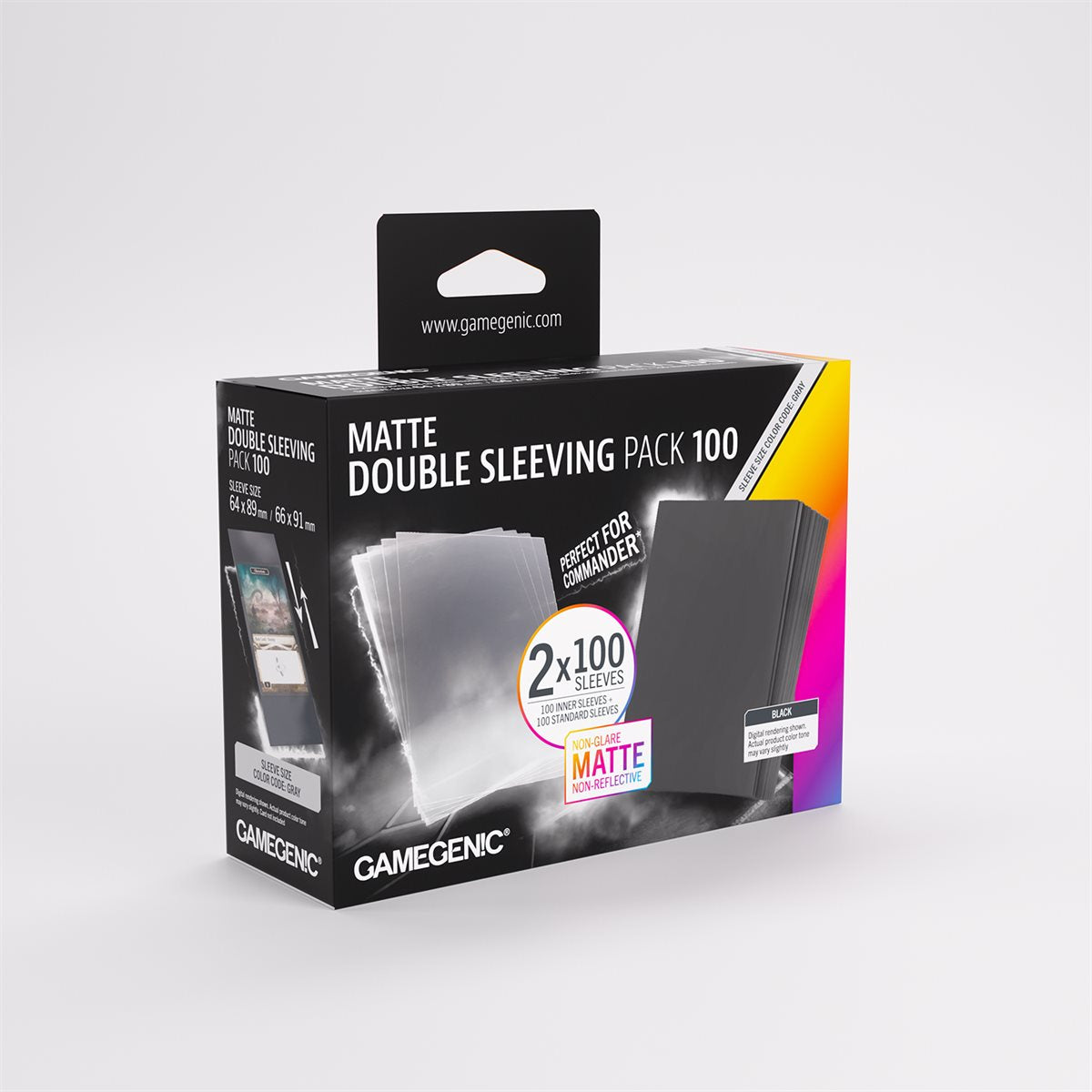 Sleeves: Gamegenic: Matte Double Sleeving Clear / Black